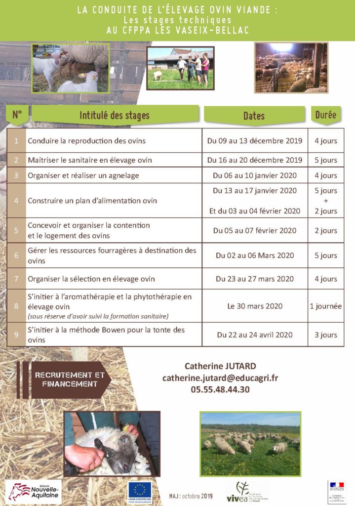 Formation Cs Conduite De Lélevage Ovin Loudéac