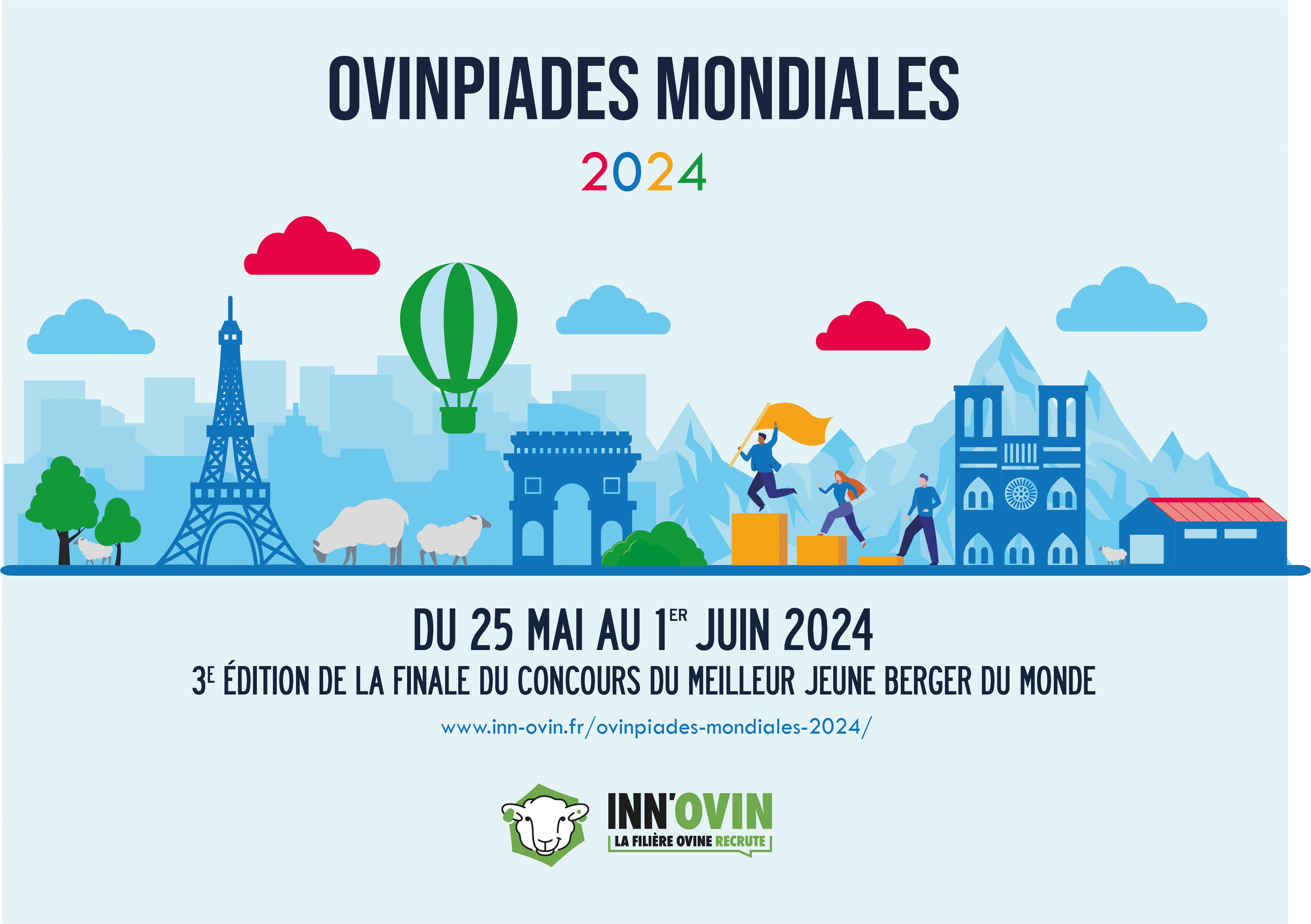 Ovinpiades mondiales, World Young Shepherd Challenge. 25 mai - 1er juin 2024